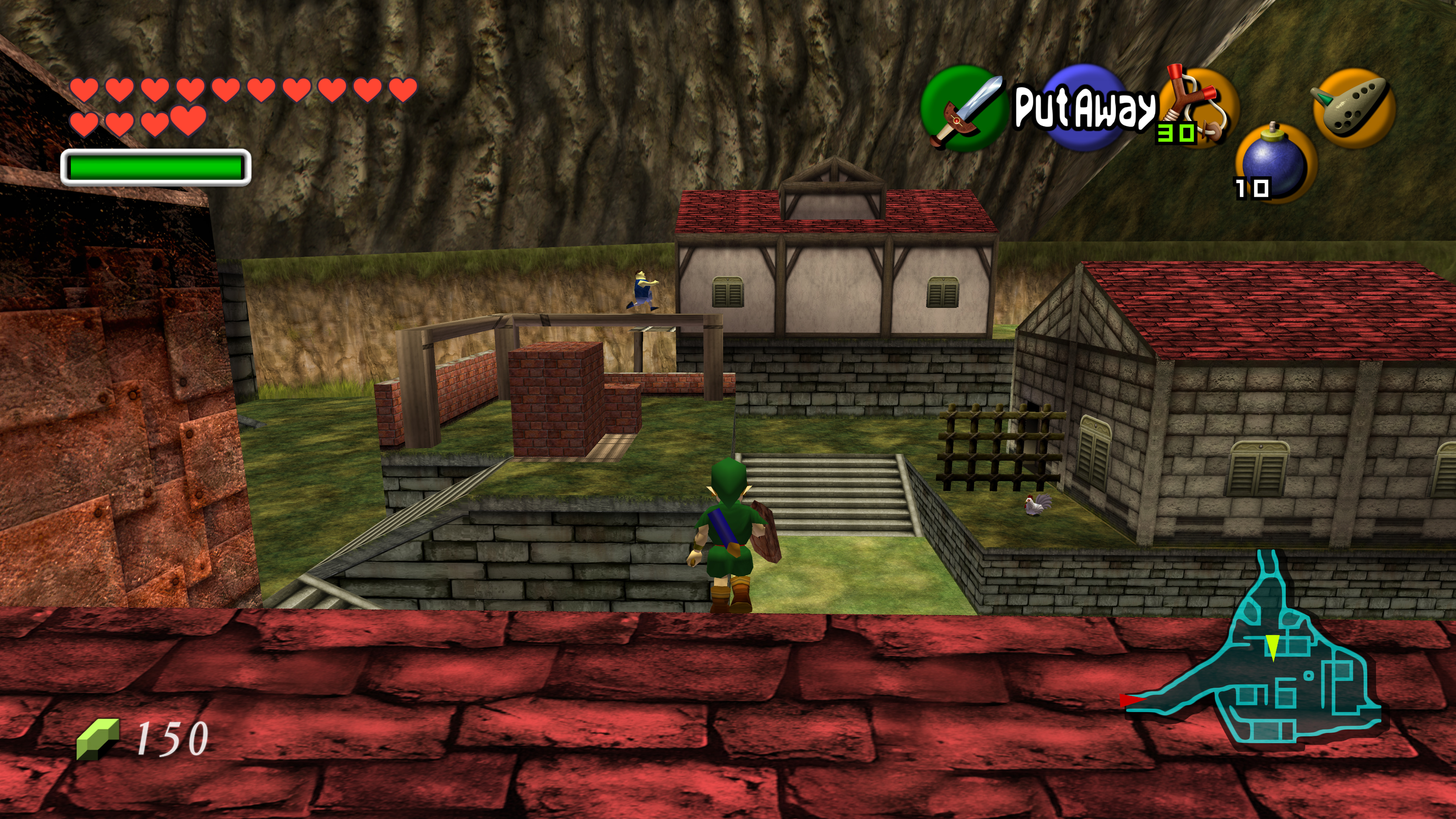 Ocarina of time looking fantastic at 720p on the 58”. Playing on the Wii  using Nintendont GameCube emulator with an upscale. : r/zelda