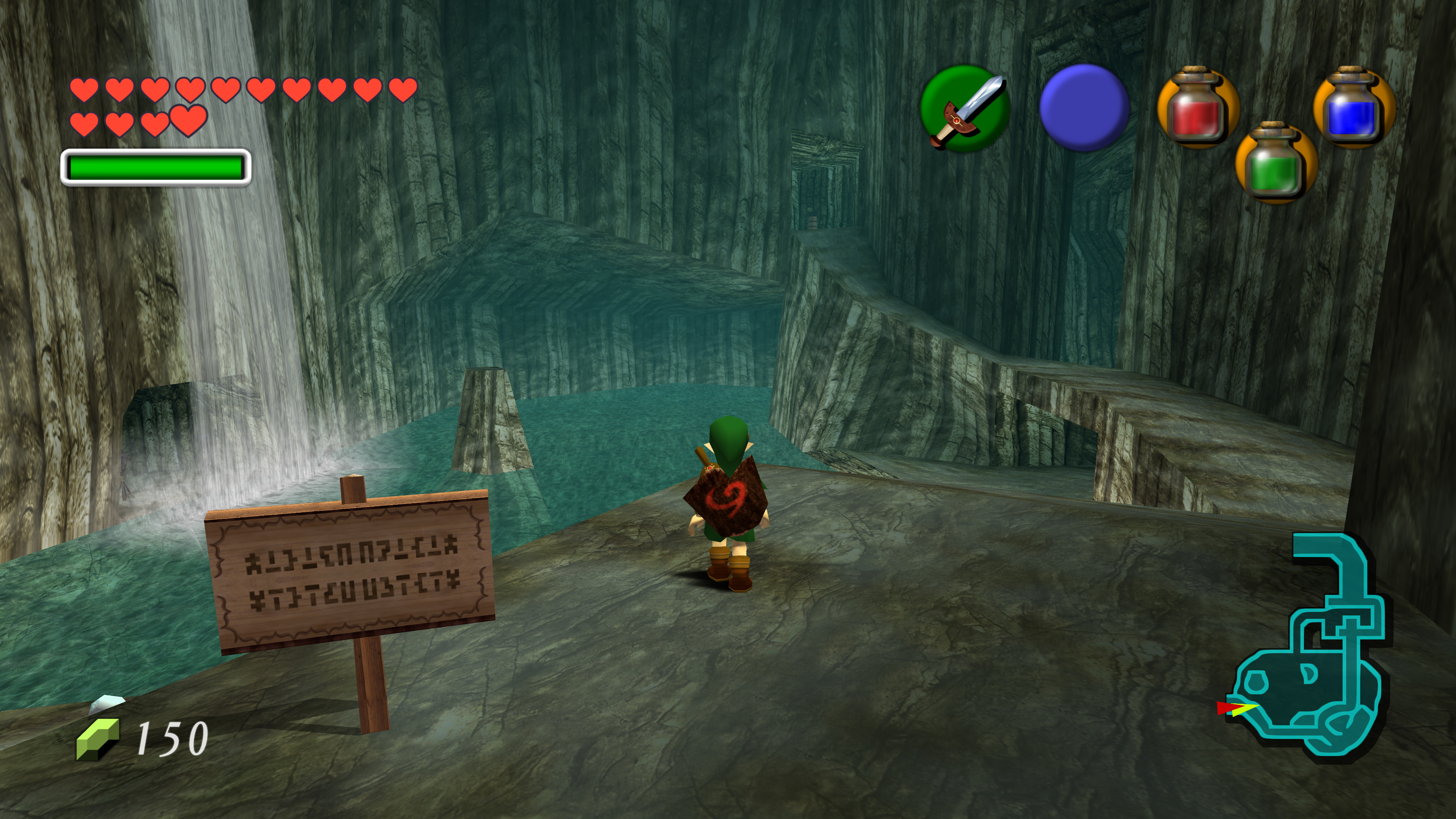 Ocarina of time looking fantastic at 720p on the 58”. Playing on the Wii  using Nintendont GameCube emulator with an upscale. : r/zelda