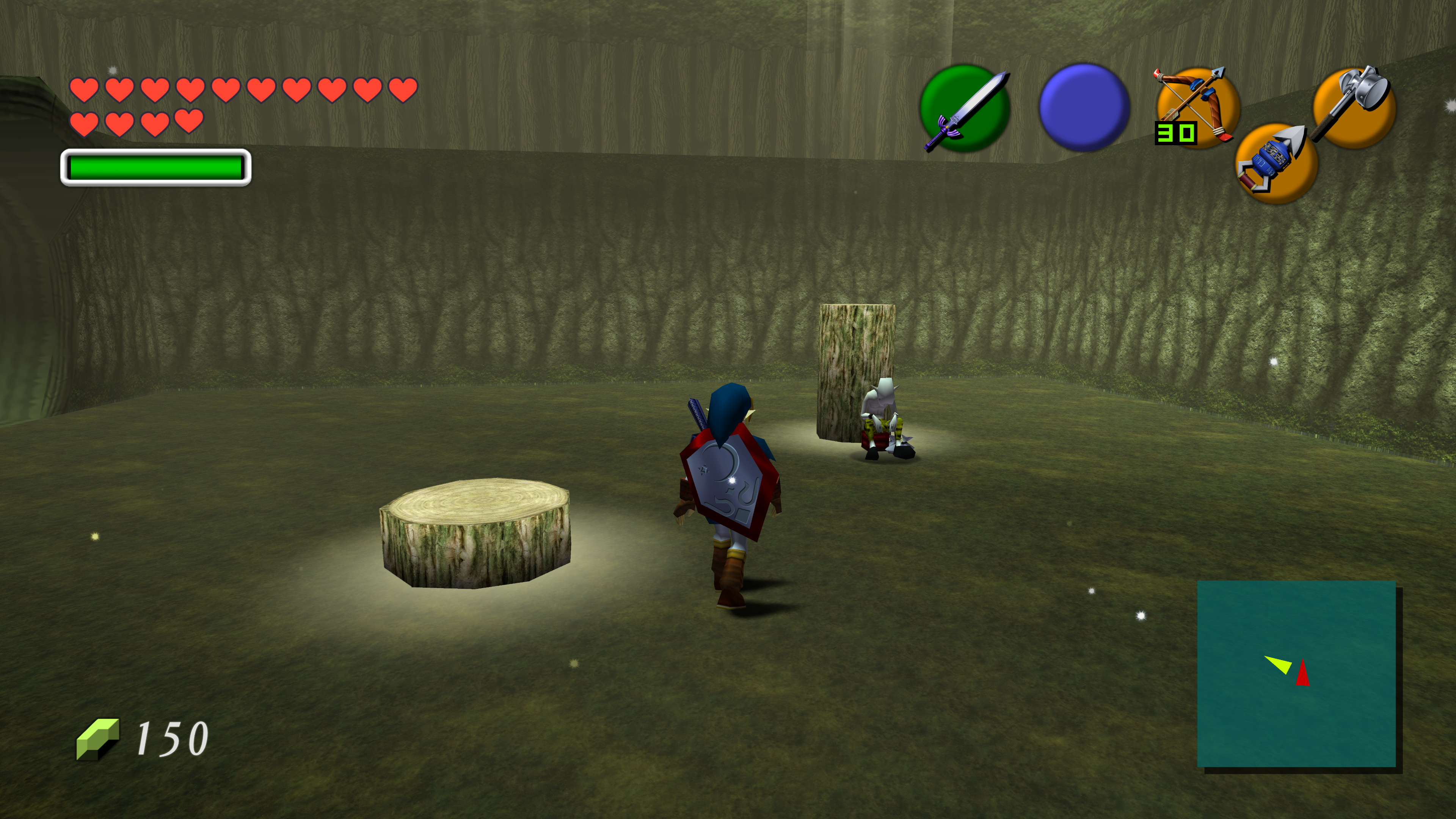 Ocarina of time looking fantastic at 720p on the 58”. Playing on the Wii  using Nintendont GameCube emulator with an upscale. : r/zelda