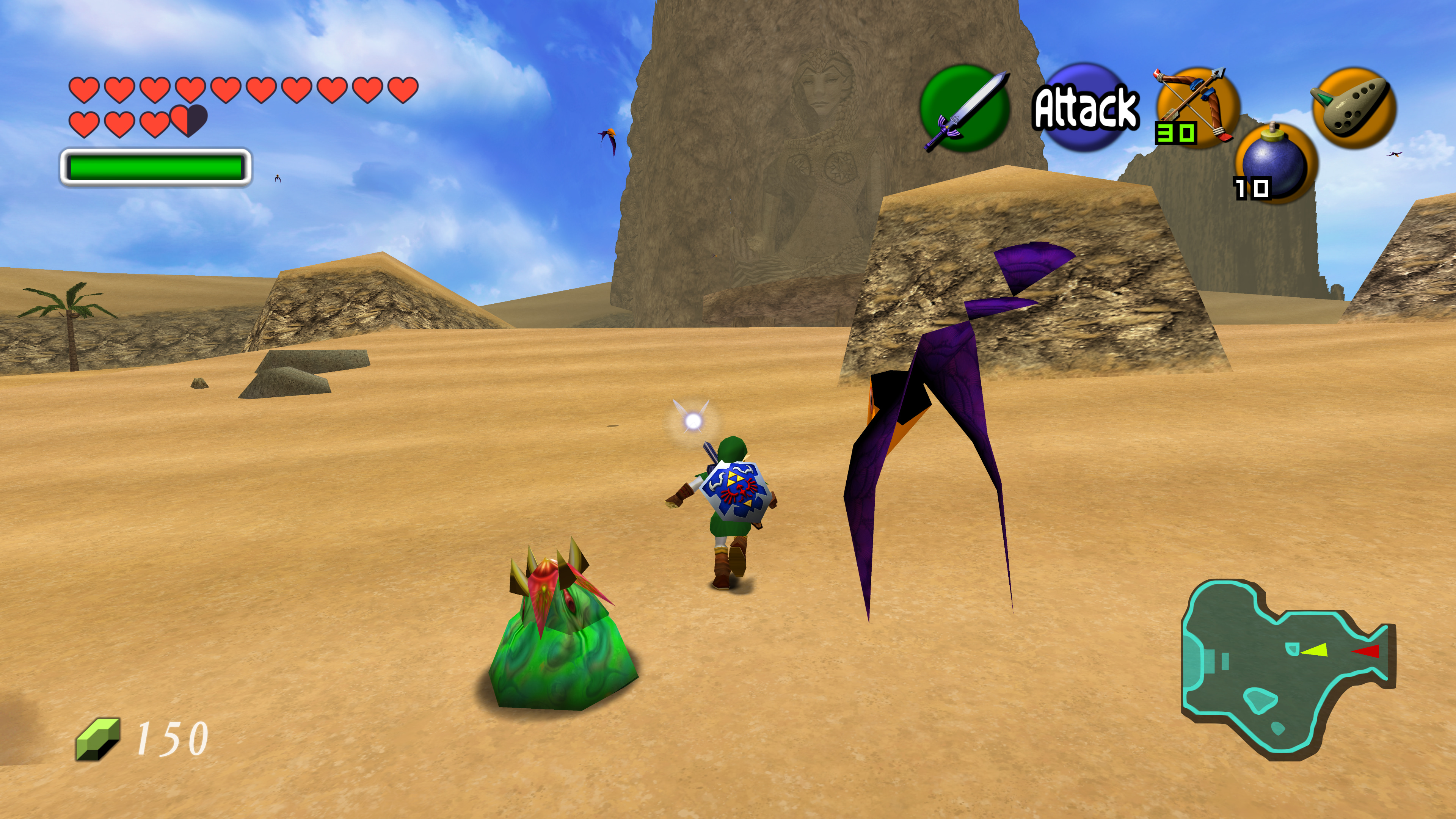 Legend of Zelda 3D 64 - Ocarina of Time Texture pack v3.0 (Update texture +  Rom Hack) 